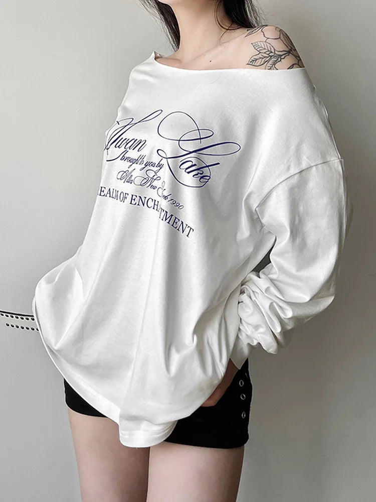Y2k Aesthetic Off Shoulder