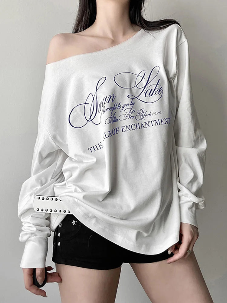 Y2k Aesthetic Off Shoulder